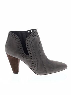Vince Camuto Gray Suede Cutout Ankle Boot